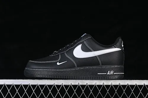 All categories Nk Air Force 1 Air Force series Nk Air Force 1 Low Air Force low-top Nike Air Force 1'07 Low black and silver small hook Air Force 1 low-top casual sneakers ZH0316-154